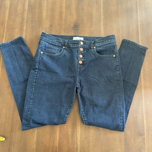 Ann Taylor Loft Modern skinny jeans dark wash